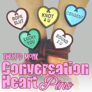 Valentines Enamel Pin Set - Conversation Hearts