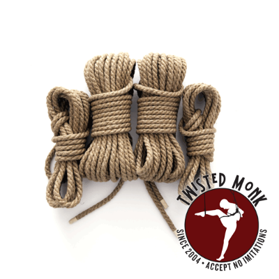 Black Hemp Bondage Rope - The Twisted Monk